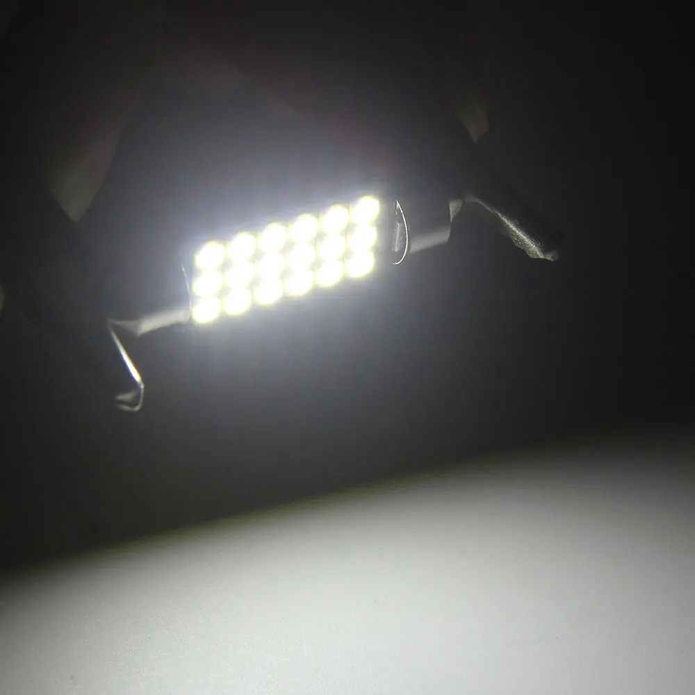 Белый 1 шт. автомобиль ламповая гирлянда C5W 31/36/39/41 мм 3030 SMD Canbus Error Free внутренняя лампа для чтения купольные лампы автомобильная пластина лампа белый 12 V - Испускаемый цвет: Белый