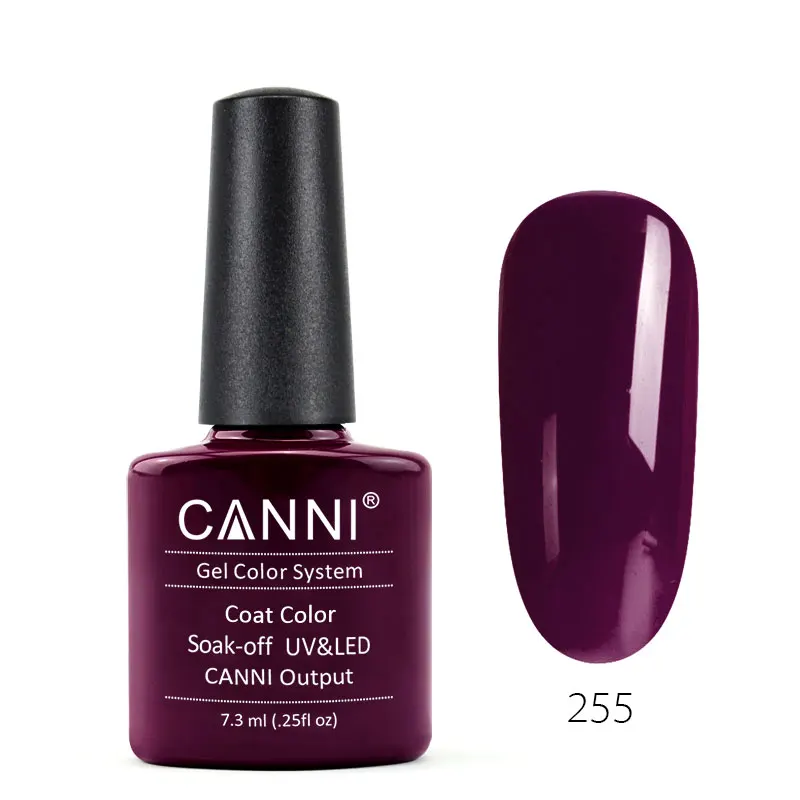 CANNI UV гель Лаки 7,3 мл французский Цвет 215-258 чехол с блестящей жемчужной блестящие шикарные женские босоножки с Светодиодный УФ-лампы для ногтей художественный Гель-лак для ногтей - Цвет: 255