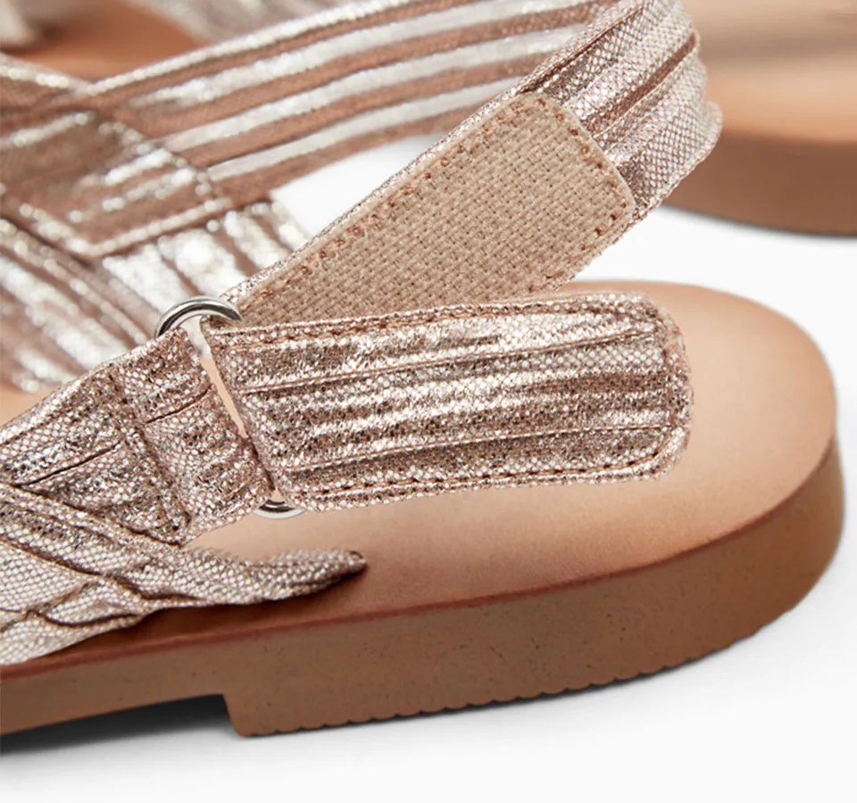 Лето дизайнер женские сандалии плоские случайные Slingback ремень удобный пляж лук дамы обувь день отдыха галстук-бабочка большой размер Лето квартира