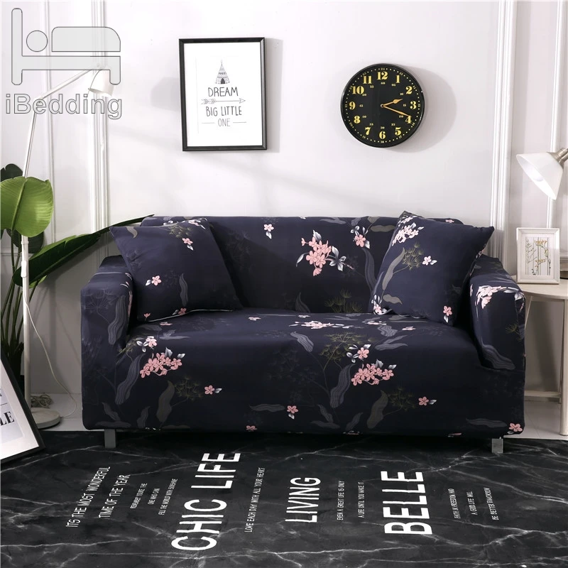 Розовый цветок ветви эластичный диван протектор чехол для дивана slipcover
