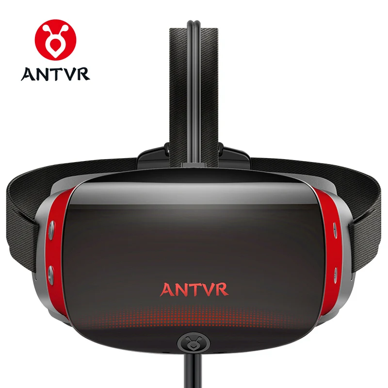 Красный ANTVR 2C Виртуальная реальность PC гарнитура 3d vr очки 5," двойной OLED экран 2K VR шлем с X-box совместим с паровой платформой - Цвет: Красный