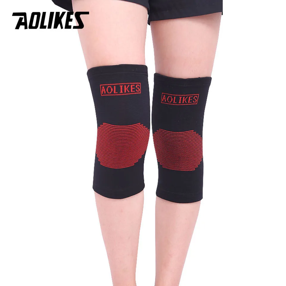 1 пара эластичные спортивные наколенники для баскетбола|basketball leg sleeve|knee pads