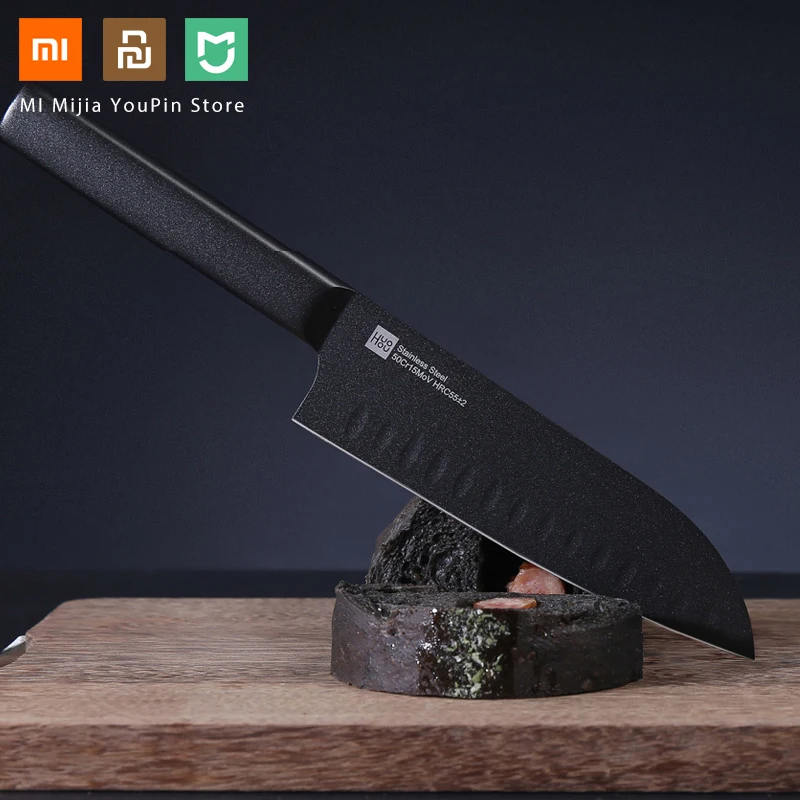 Оригинальный кухонный антипригарный нож Xiaomi Mijia Huohou черный набор ножей из