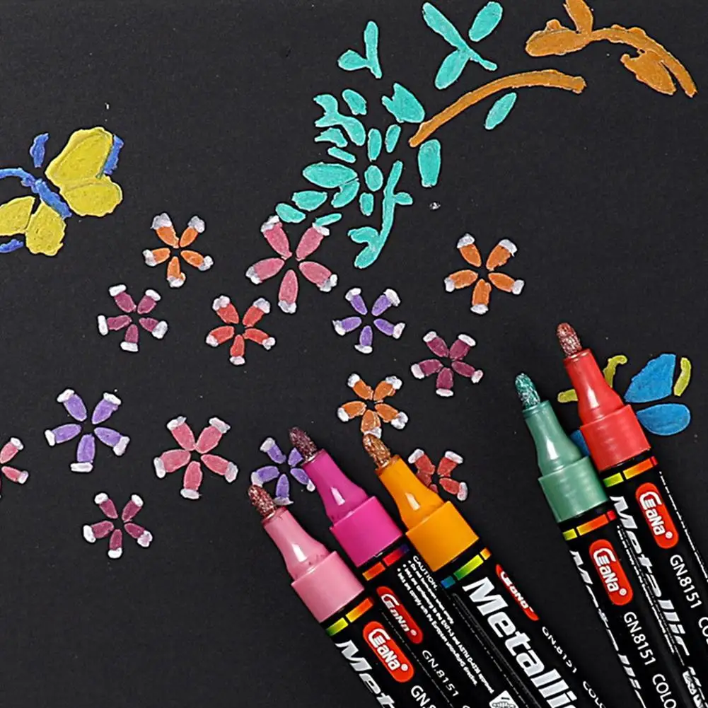 Permanent Tyre Paint Pen Car Motorcycle Bike Creative Marker Colourful Waterproof Oil Pen Rubber/Metal/Glass/Wood Tyre Paint