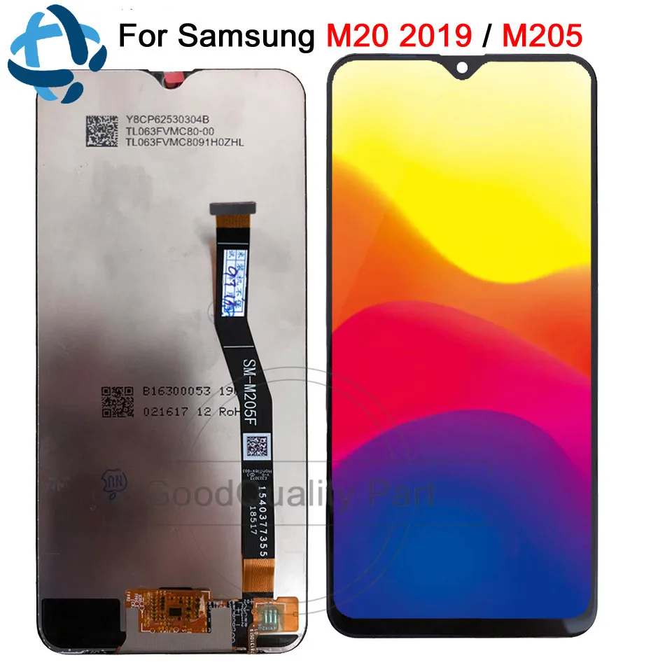 6.3&quotNew For Samsung Galaxy M205 LCD Display Touch Screen Digitizer Assembly 100% test M20 SM-M205 M205F M205G/DS lcd | Мобильные