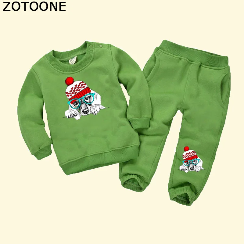 ZOTOONE забавные нашивки в форме собак стикеры моющийся бытовой утюг на патчи