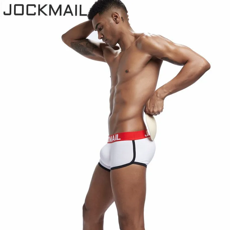 JOCKMAIL усиление выпуклости мягкое Мужское нижнее белье; трусы-боксеры Волшебные ягодицы включают пенис бюстгальтер пуш-ап+ бедра ягодицы Съемная губка