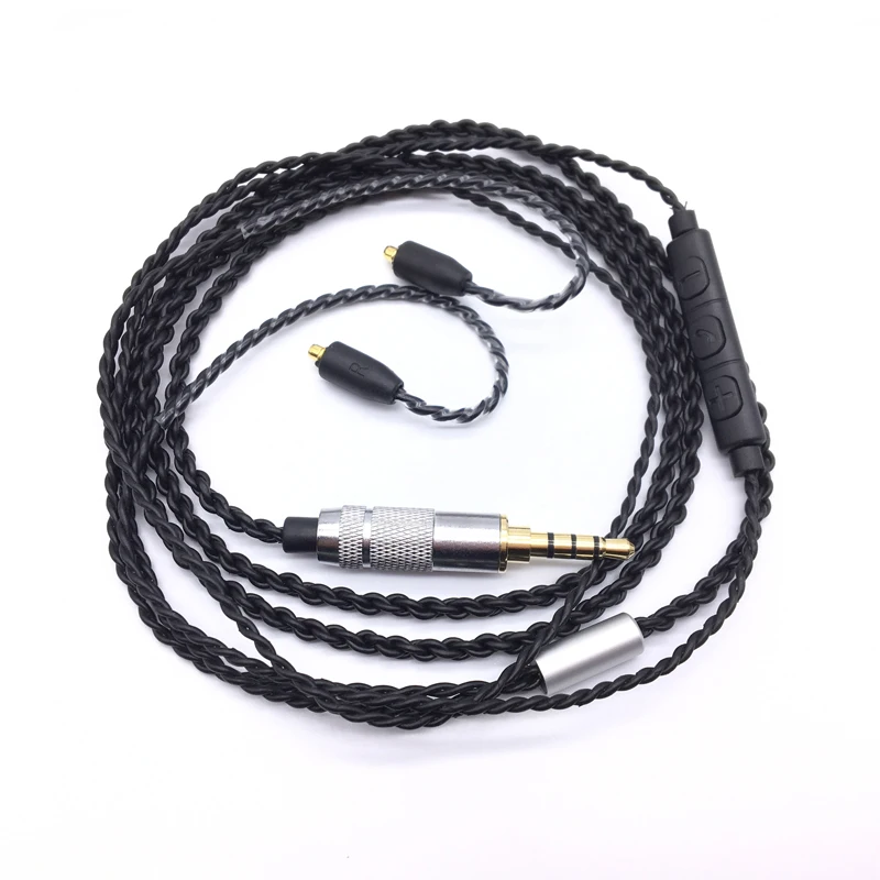DIY SE215 HIFI гарнитура MMCX обновленный кабель для Shure SE535 SE846 наушники шнур наушников с