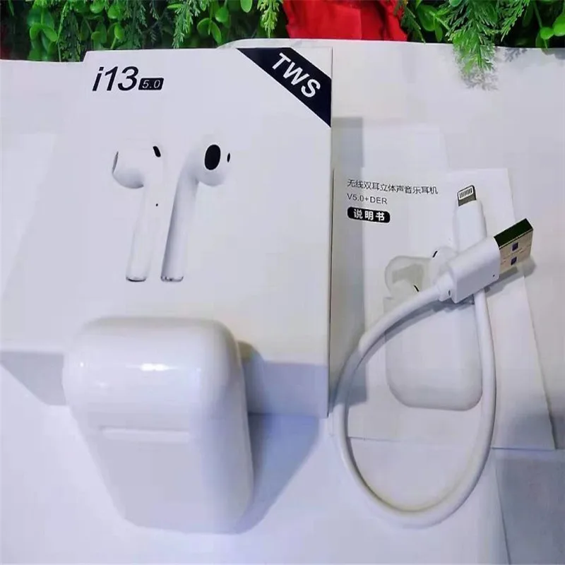 I13 5 0 ЦВЕТ bluetooth гарнитура беспроводная спортивный уши touch с зарядки отделение
