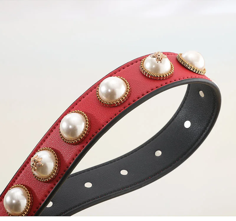 3 см Широкий ремень вы кожаные ручки для сумки Женская сумка ремень замена аксессуар винтажный жемчужный дизайн KZ151369