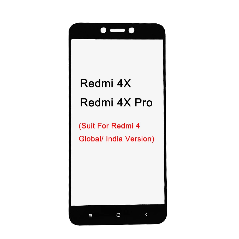 For RedMi 4X 2 шт 9H полный Чехол из закаленного стекла для Xiaomi mi A1 6 5S Red mi Note 4X4 Pro 4A 3S 3 Pro mi 6 mi 5 mi 5S mi 5X Защита для экрана - Цвет: For RedMi 4X