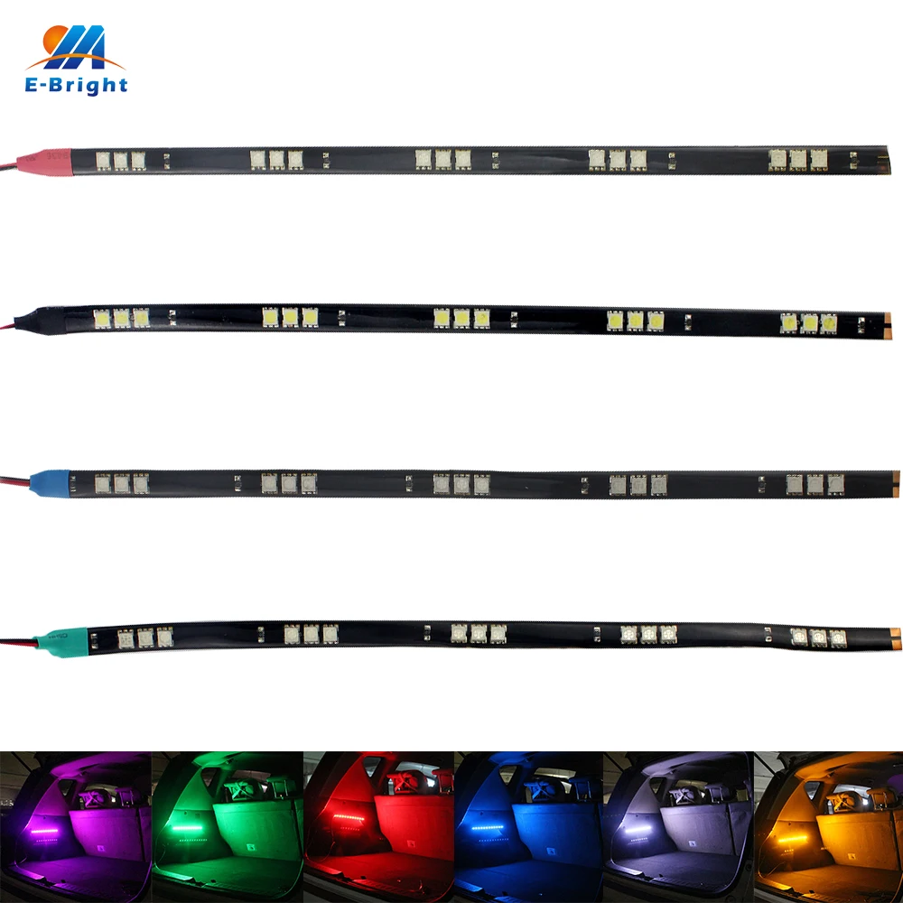 YM E Bright 50 шт. 30 см 5050 15 SMD 12 В Гибкая Водонепроницаемая декоративная светодиодная