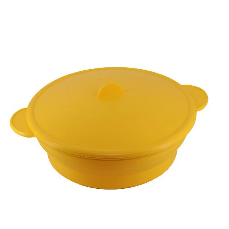 2PCS Steamer Basket Cooking Pot Silicone Steam Case Kitchen for Oven Microwave without Draining Tray | Дом и сад