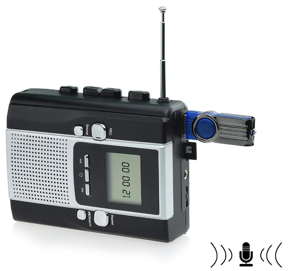 Портативный магнитола Регистраторы кассеты и радио Mp3 конвертер с голосом Запись