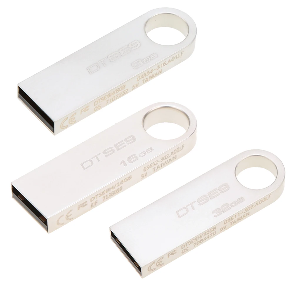 Kingston DTSE9 USB флеш накопитель Металлический Мини ключ палка 8 ГБ 16 32 карта памяти