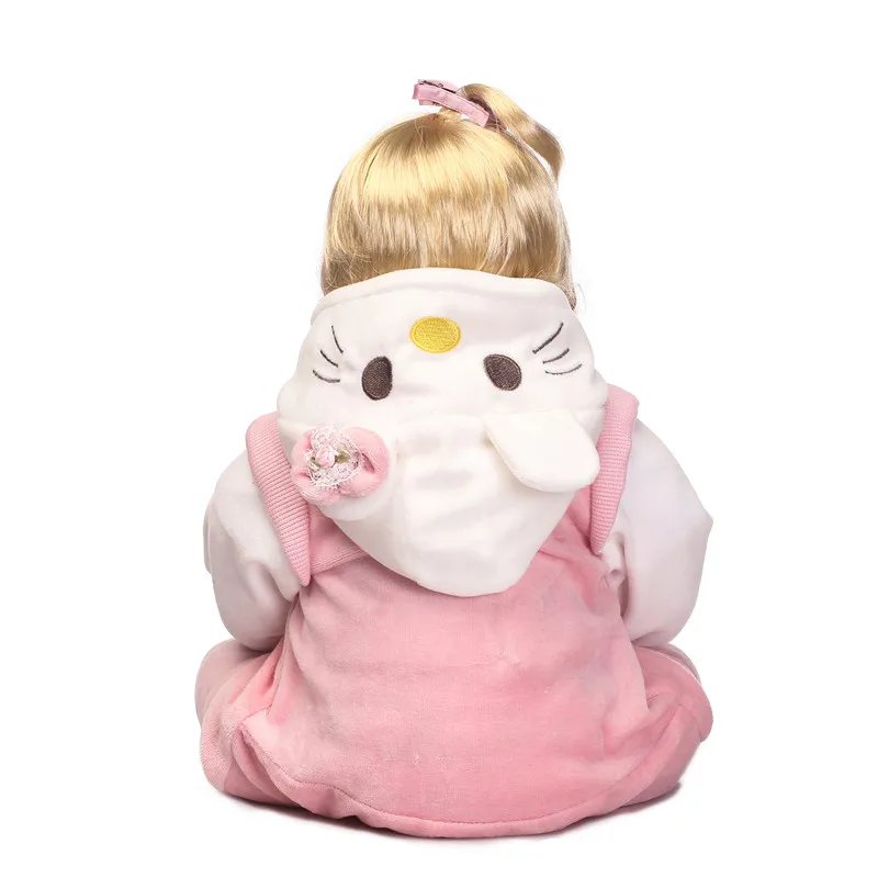 Куклы NPK lovely cat reborn babies 22 &quot55 см мягкие силиконовые виниловые куклы принцессы bebe