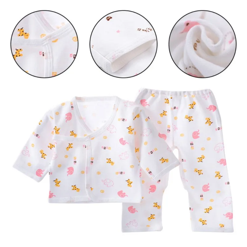 Хлопковая пижама для маленьких девочек от 6 до 12 месяцев детское нижнее белье