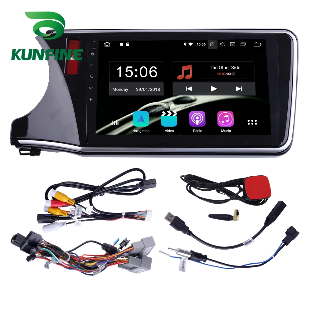 Android 9 0 Ram 4G Rom 64G PX6 Cortex A72 автомобильный DVD GPS мультимедийный плеер стерео для Honda city