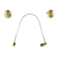 1pc sma male to rp sma male right angle plug 15cm 30cm 50cm low loss high quality for wifi antenna anti corrosive