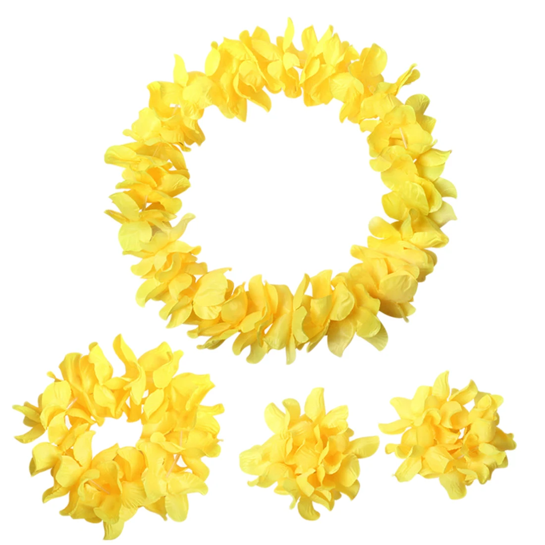 4 шт./компл. Гавайские красочные Leis пляжные тематические вечерние ожерелья