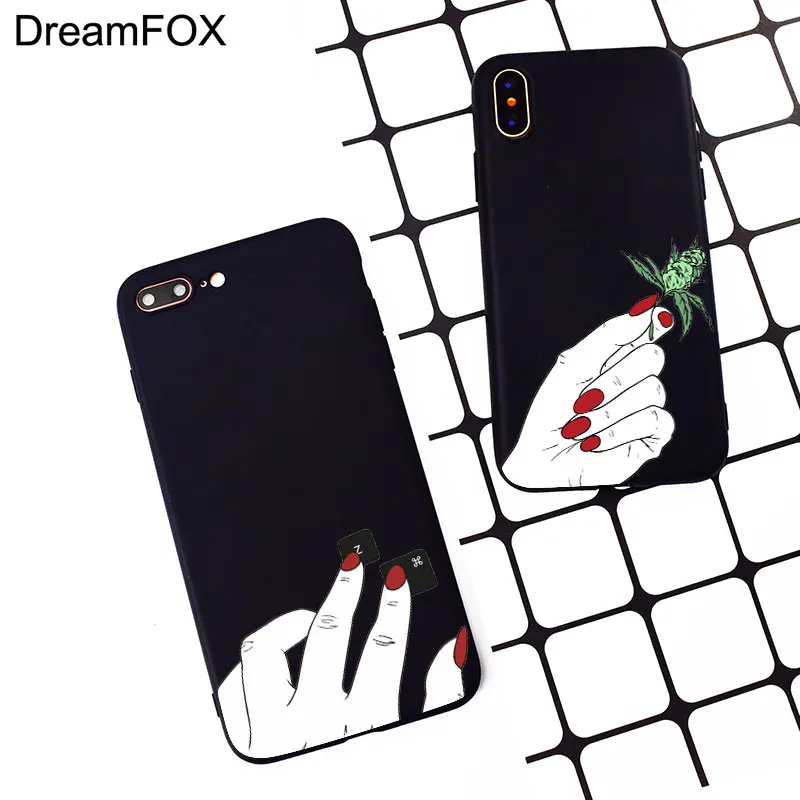 M100 тонкий ручной дизайн пальца Черный силиконовый чехол для Apple iPhone 11 Pro XR XS Max X 8 7 6S