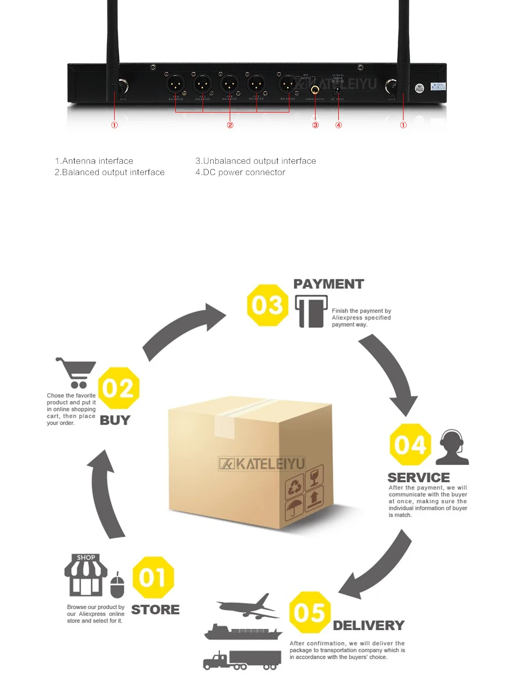 Professional микрофон 200 канала дополнительно частота 4 канала Ручной беспроводной микрофон системы этап дома микрофон KTV