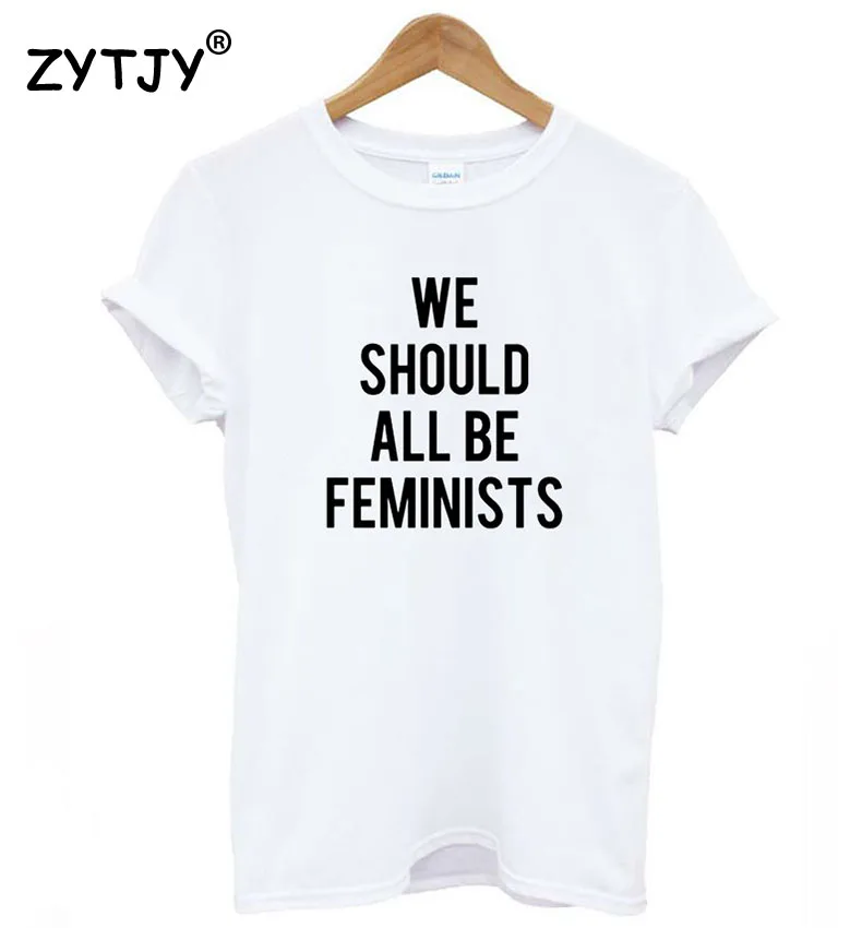 Футболка женская с надписью We Be All Feminists | Женская одежда