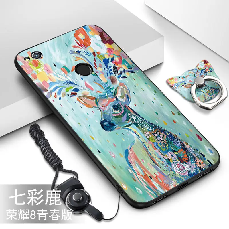 Чехол для Huawei Honor 8 Lite 22 цвета горячий HD рисунок Tpu мягкий силиконовый чехол с