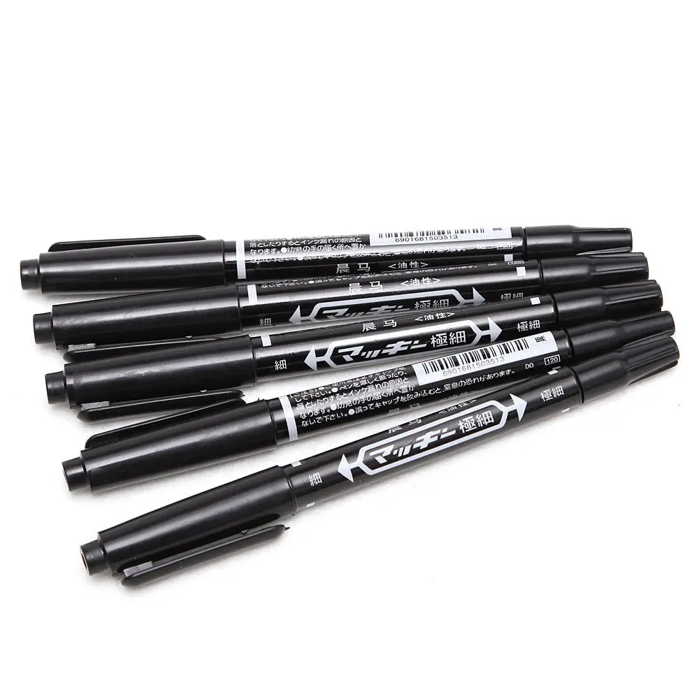 

30pcs Dual-Tip Assorted Tattoo Skin Marking Pen Marker Piercing Scribe Tool (10pcs Black,10pcs Blue,10pcs Red) Free Shipping
