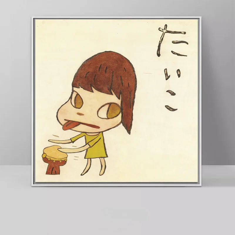 Мультяшная живопись Yoshitomo Nara куклы для сна холст печать постер картина настенное