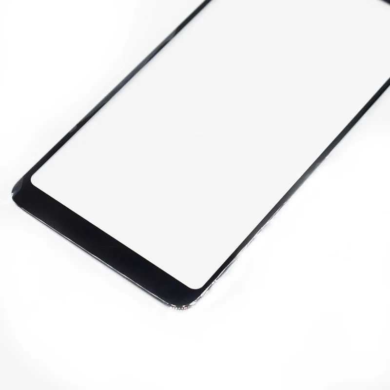 Для Samsung A8 Plus 2018 Черная передняя внешняя стеклянная линза сенсорный экран панель