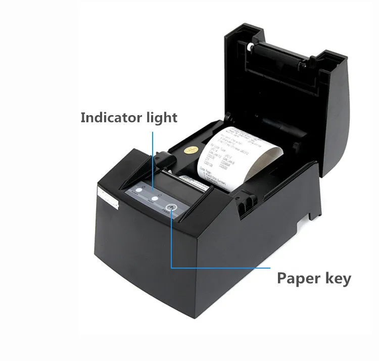 

2018 NEW Wholesale High quality 58mm thermal receipt printer machine printing speed 90mm / s Network port or USB port