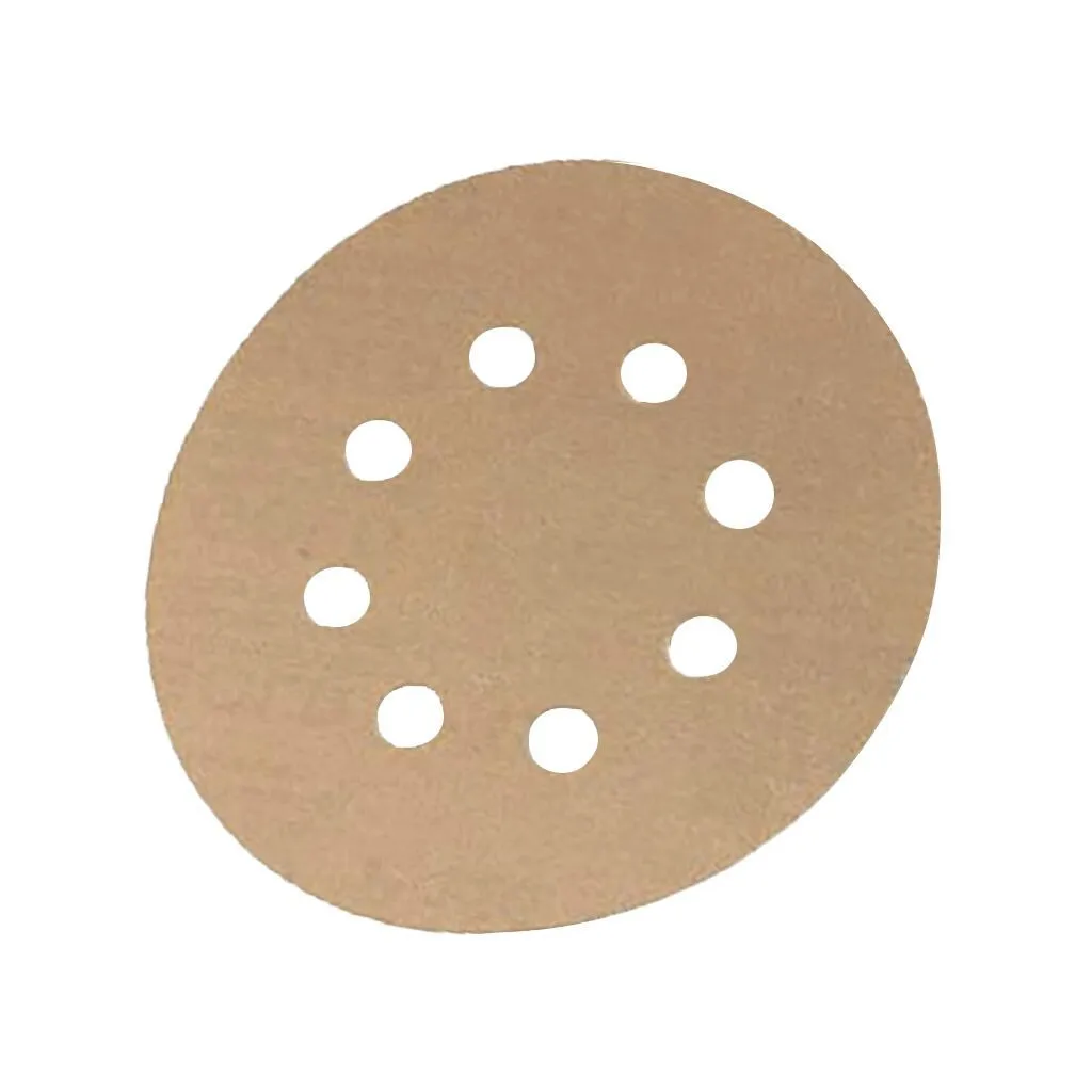 50 Pcs 5 Inch 8 Hole 100/320 Grit Dustless Hook Loop Sanding Discs Polishing Sheet Sandpaper Circular Sander