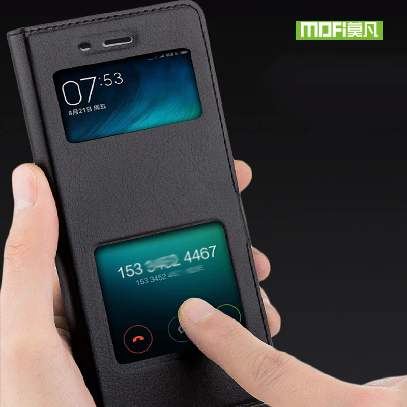 Для ксаоми редми 4X чехол силиконовый Флип кожаный Оригинал MOFI xiaomi Redmi случае 360