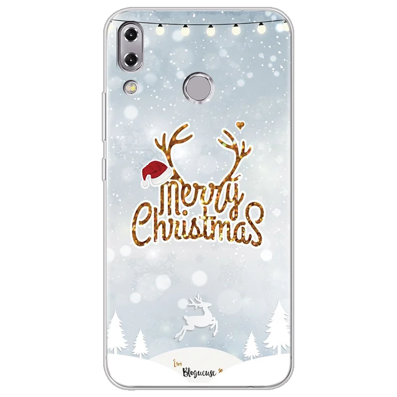 Рождественский Мягкий ТПУ чехол для Asus Zenfone 3 4 5Z MAX Laser Selfie Pro ZC520KL ZC554KL ZC551KL ZE620KL ZE554KL прозрачный чехол - Цвет: sdmmao