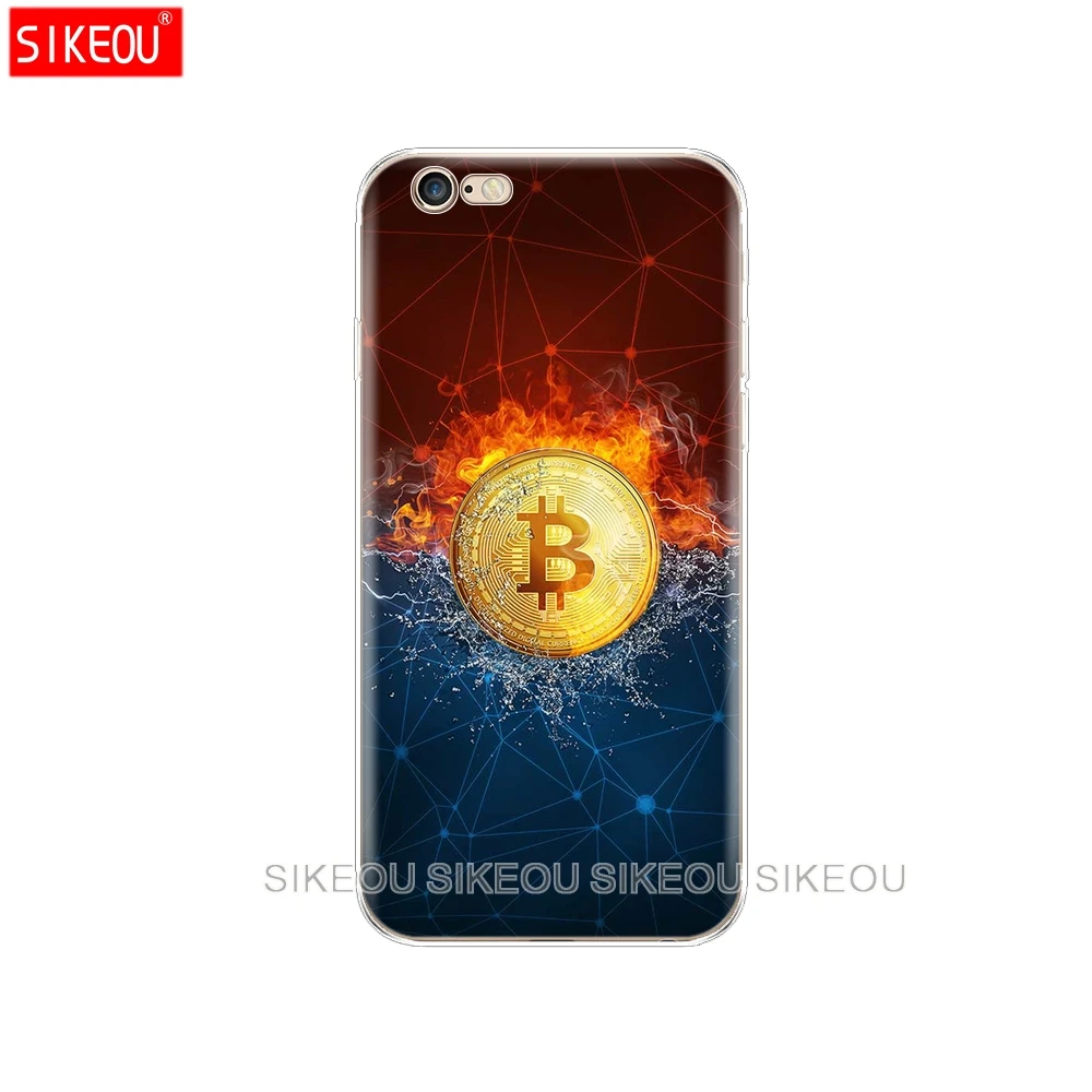 Силиконовый чехол для телефона Iphone 6X8 7 6s 5 5s SE Plus 10 XR XS Max Забавный биткоинов и