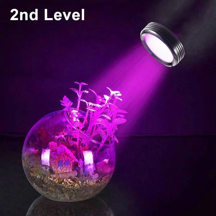 

Led Plant Grow Light bulb 2 Level Dimmabl for Plant Flower Vegetable Growing Indoor greenhouse hydroponics system + Desk Holder