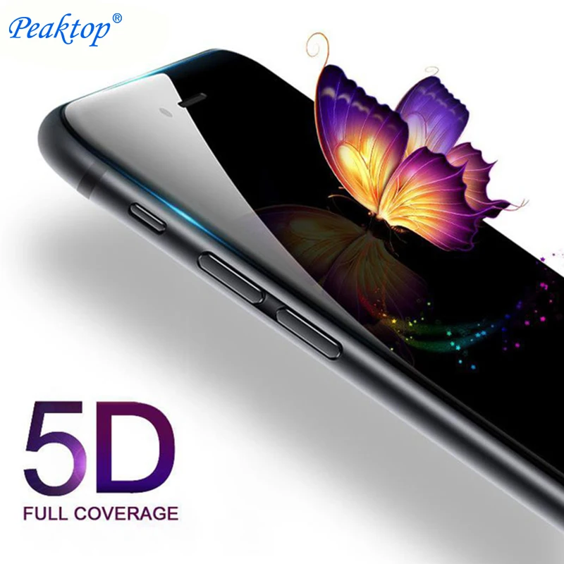 5D Защитное стекло для iPhone 6 7 8 plus s6 s7 s8 защита экрана закаленное 9h защитная пленка