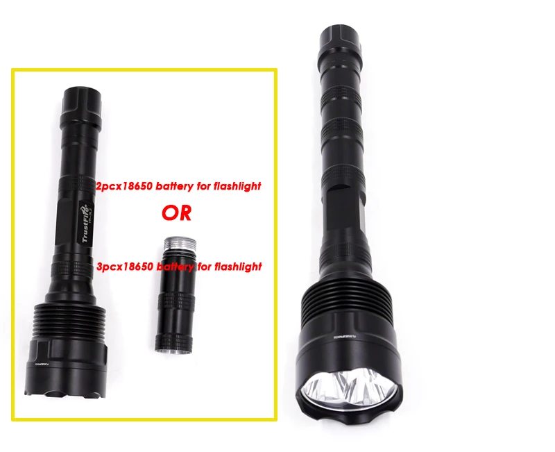 Светодиодный тактический фонарик Trustfire TR 3T6 3xCREE 3L2 XML2 U3 перезаряжаемые фонарики с
