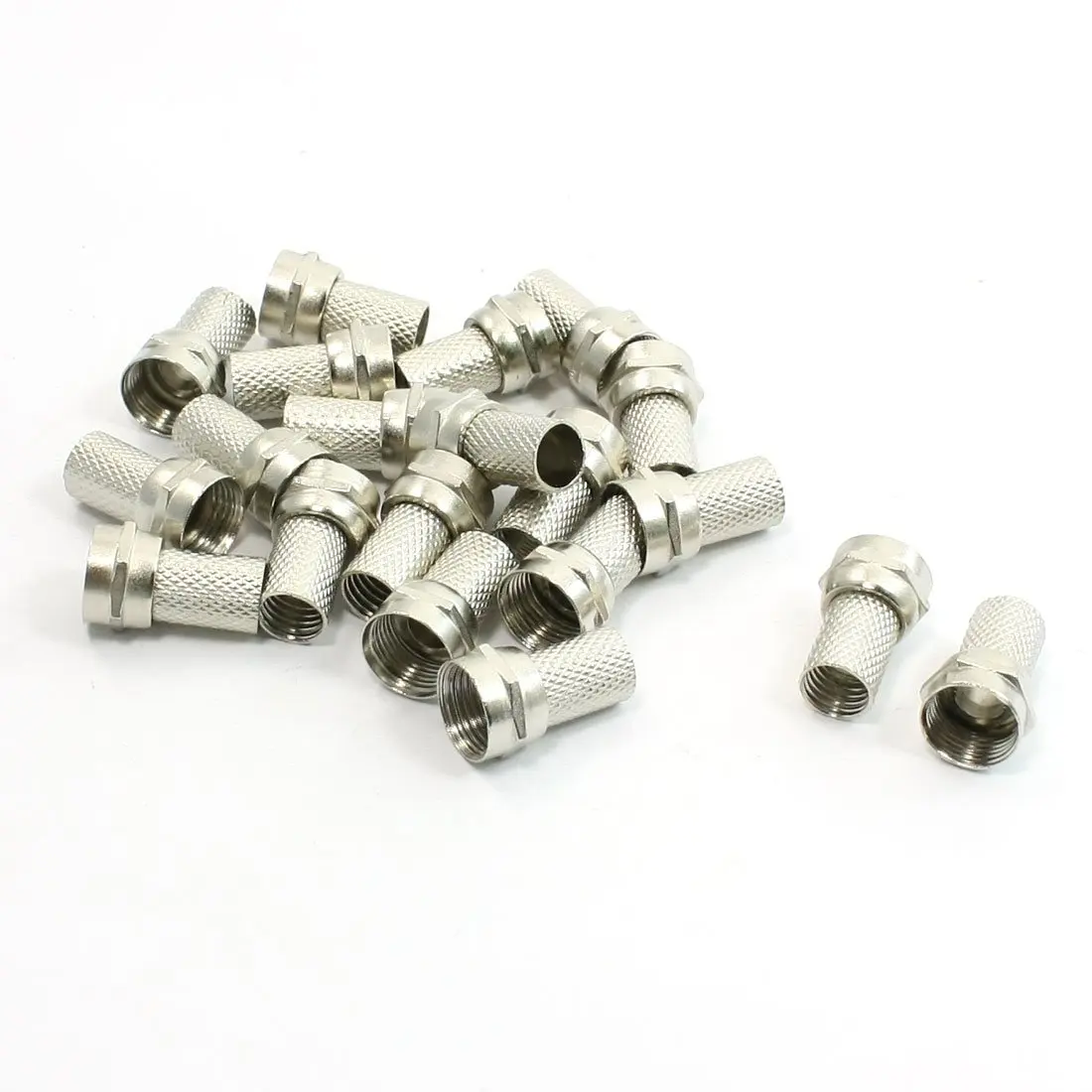 WSFS Hot 20Pcs CCTV RG6 F-Type Twist-On Coax Coaxial Cable RF Connector Male | Connectors