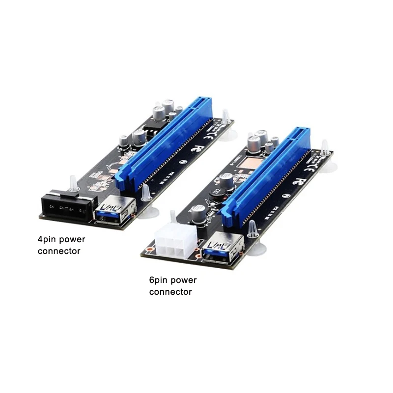 DIEWU PC PCIe1X до 16X Плата расширения PCI express USB 3,0 кабель для передачи данных SATA до 4Pin IDE Molex источник питания для BTC шахтерской машины