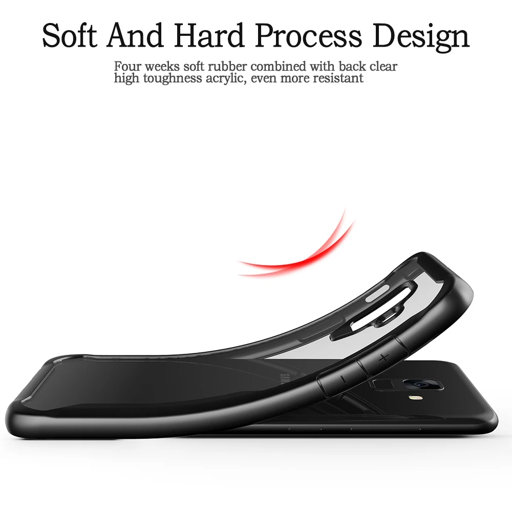 For Samsung A6 2018 Coque Galaxy Plus Transparent Shockproof Cover Case |