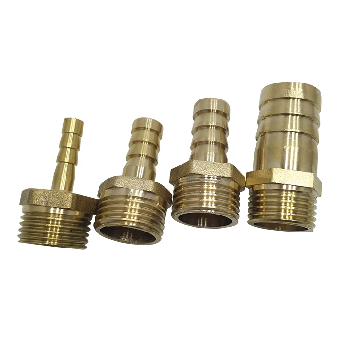 

Brass Pipe Fitting 4mm 6mm 8mm 10mm 12mm 19mm Air Tube Hose Barbed Tail 1/8" 1/4" 1/2" 3/8" BSP Male Threaded Connector Adapter