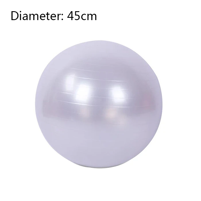 Gray-45cm Мяч для занятий йогой с Бесплатный воздушный насос 400 фунтов анти-всплеск Противоскользящий баланс стабильность мяч для фитнеса - Цвет: Gray-45cm