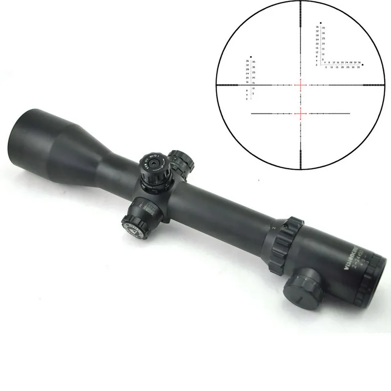 Visionking 2 24x50 военный прицел с 21 мм кольцо освещенное стопор башни AR 15 m16 m4 Aim