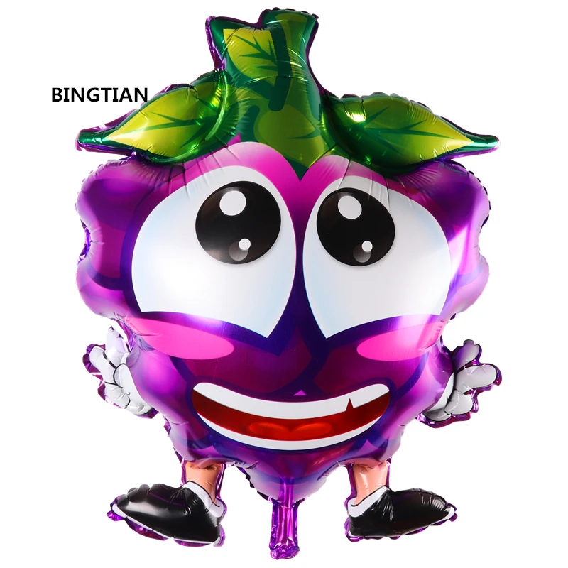 BINGTIAN 1 шт. яблоко арбуз черника ананас фольга Воздушные шары мультфильм воздушный