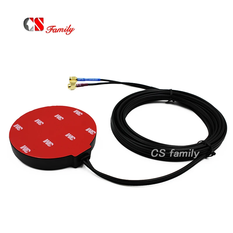 Комбинированная антенна M2M IOT LTE GPS сеть 4G GLONASS внешняя с sma male кабель 3m CAT 11/GPS 2 в 1