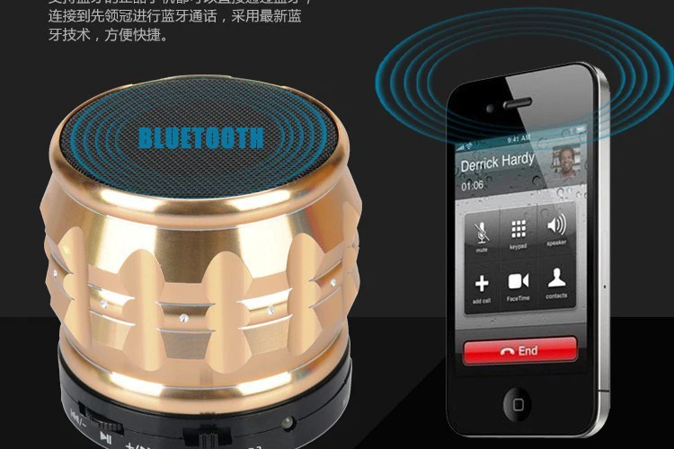 Для iPhone sumsung супер бас-динамик портативный мини Bluetooth динамик s металлический