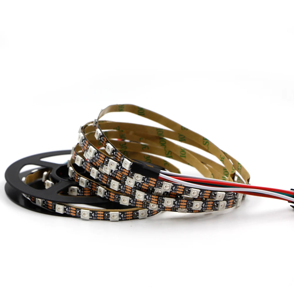 5V светодиодный гибкие светодиодные полосы 1 м 2 умная цветная (RGB) 3535 полный цвет 5