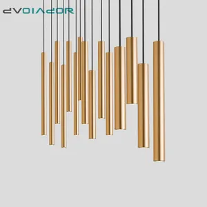 Современный подвесной светильник, длинная трубка, освесветильник для кухни, острова, столовой, светильники, цилиндрическая трубка, подвессветильник льник s для домашнего декора